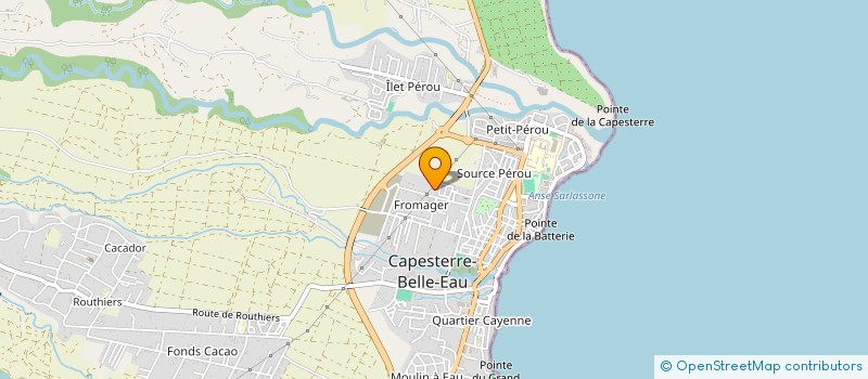 localisation de l'entreprise CAP SOINS A DOMICILE à CAPESTERRE-BELLE-EAU