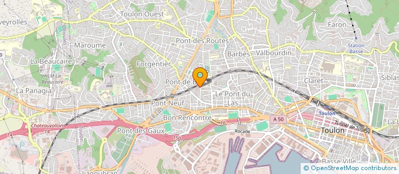 localisation de l'entreprise CAP SOLEIL  TOULON