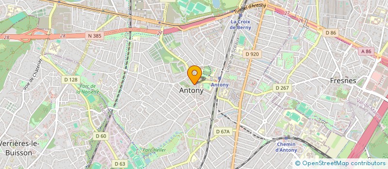 localisation de l'entreprise CAP SOLEIL à ANTONY