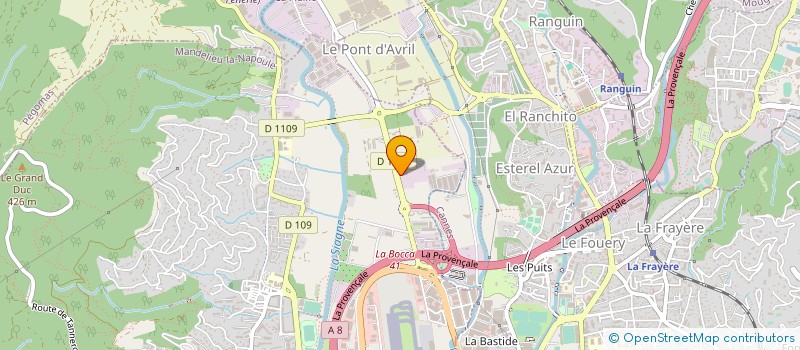 localisation de l'entreprise CAP SOLEIL SARL  MANDELIEU-LA-NAPOULE