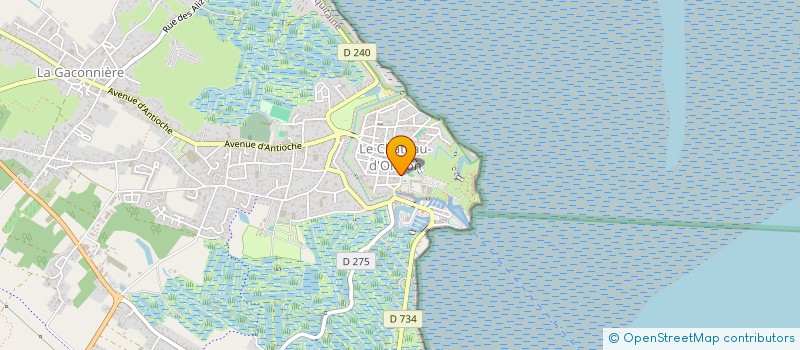 localisation de l'entreprise CAP SPORTS POUR TOUS  LE CHATEAU D OLERON