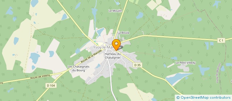 localisation de l'entreprise CAP'SPORTSETLOISIRS  YVOY-LE-MARRON