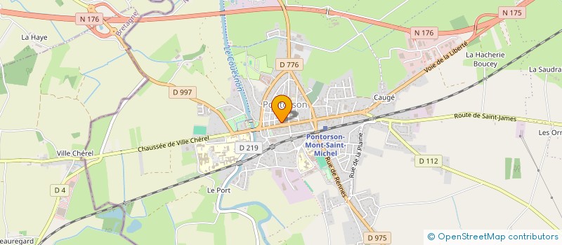 localisation de l'entreprise CAP'STORE  PONTORSON