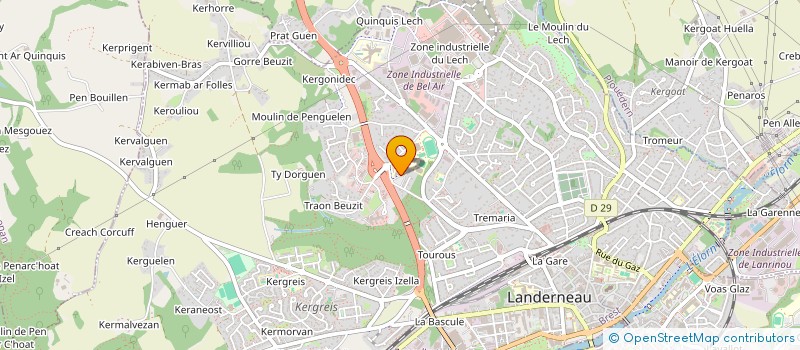 localisation de l'entreprise CAP STREAM  LANDERNEAU