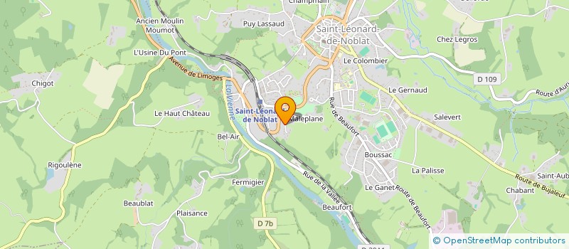 localisation de l'entreprise CAP SUD à SAINT-LEONARD-DE-NOBLAT