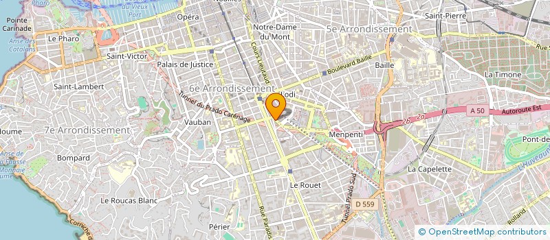 localisation de l'entreprise CAP SUD à MARSEILLE