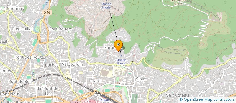 localisation de l'entreprise CAP SUD  TOULON