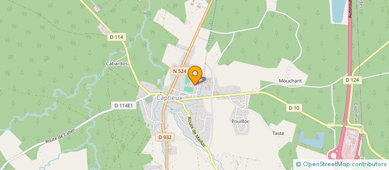 localisation de l'entreprise CAP'SUD AMBULANCES à CAPTIEUX
