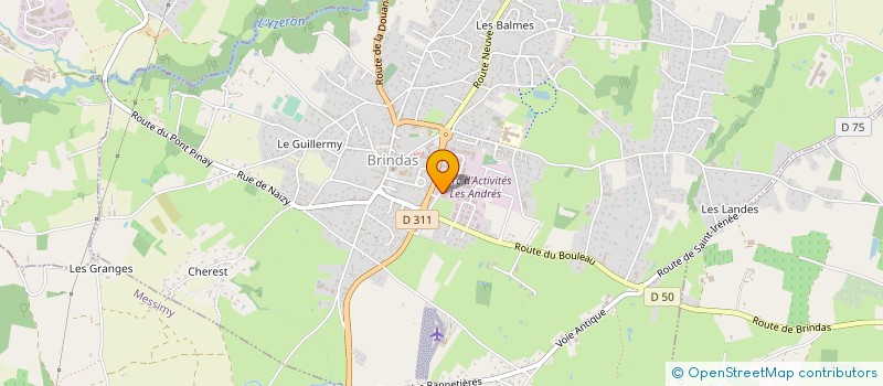 localisation de l'entreprise CAP SUD EST à BRINDAS