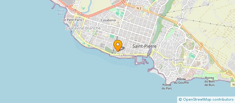 localisation de l'entreprise CAP SUD IMMOBILIER à SAINT-PIERRE
