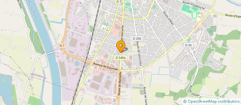 localisation de l'entreprise CAP SUD IMPRESSION  MONTELIMAR