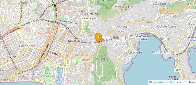 localisation de l'entreprise CAP SUD INVEST à NICE