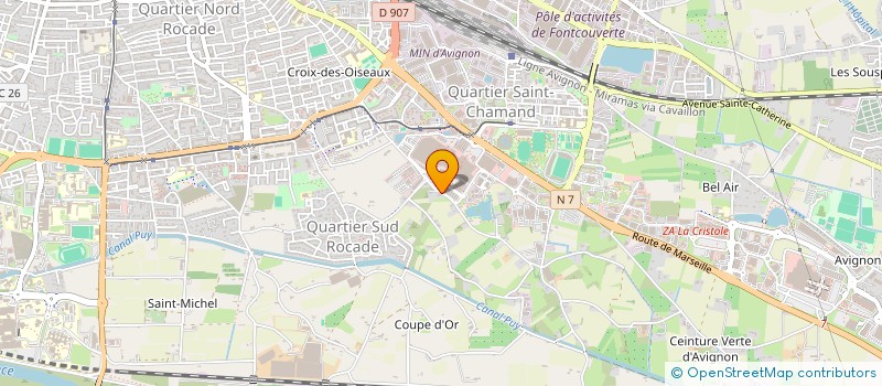 localisation de l'entreprise CAP SUD VOYAGES à AVIGNON