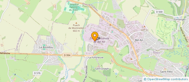 localisation de l'entreprise CAP'SUN  RODEZ