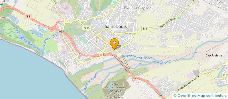 localisation de l'entreprise CAP SUPER 1600 à SAINT-LOUIS