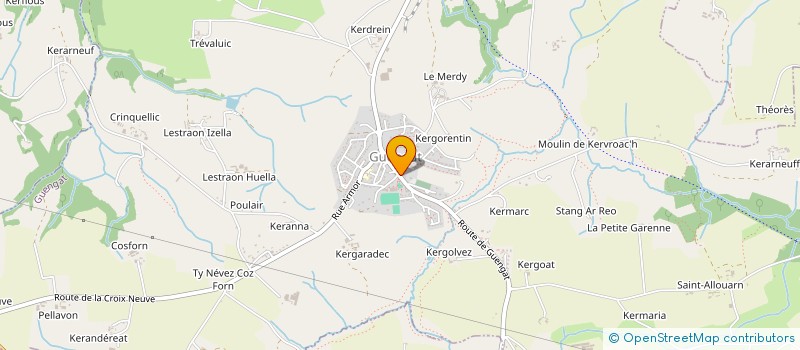 localisation de l'entreprise CAP SUR LA DANSE  GUENGAT