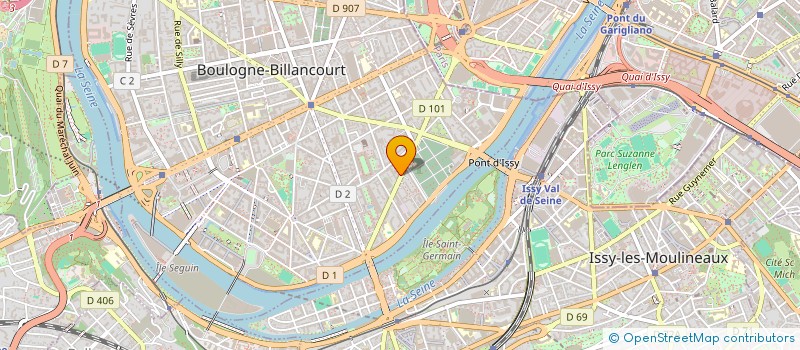 localisation de l'entreprise CAP SUR LA MER  BOULOGNE-BILLANCOURT