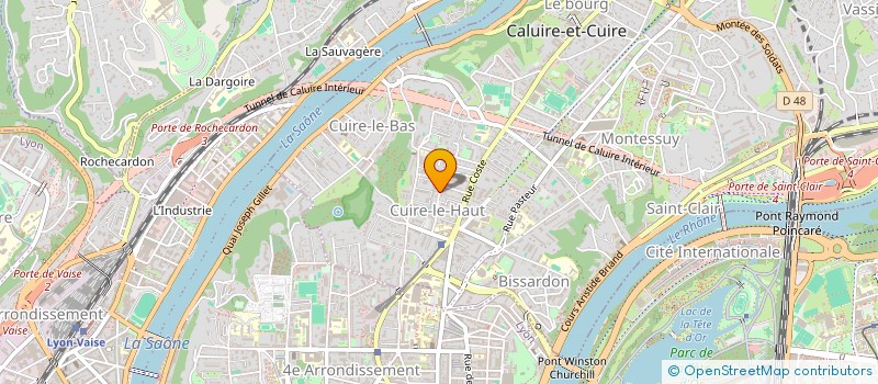 localisation de l'entreprise CAP SUR LYON  CALUIRE-ET-CUIRE