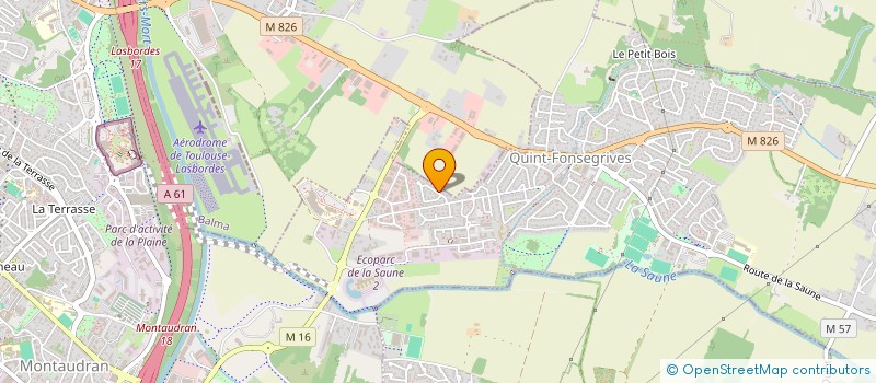 localisation de l'entreprise CAP TAPAS  QUINT-FONSEGRIVES