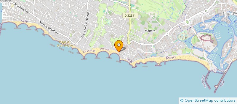 localisation de l'entreprise CAP TECHNIC à AGDE