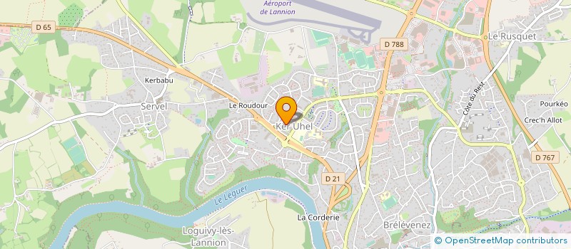 localisation de l'entreprise CAP'TIF à LANNION