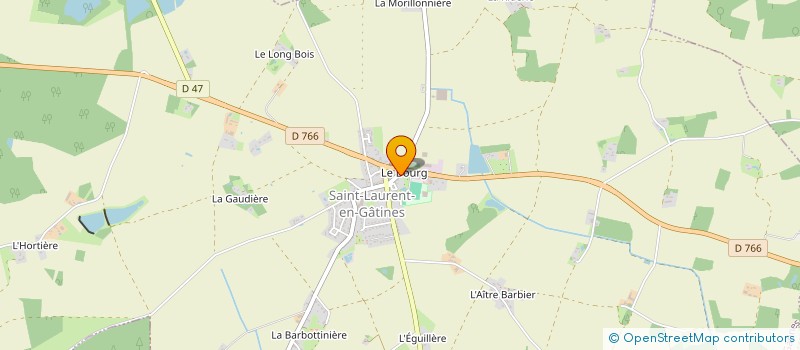 localisation de l'entreprise CAP'TIV RH  SAINT-LAURENT-EN-GATINES