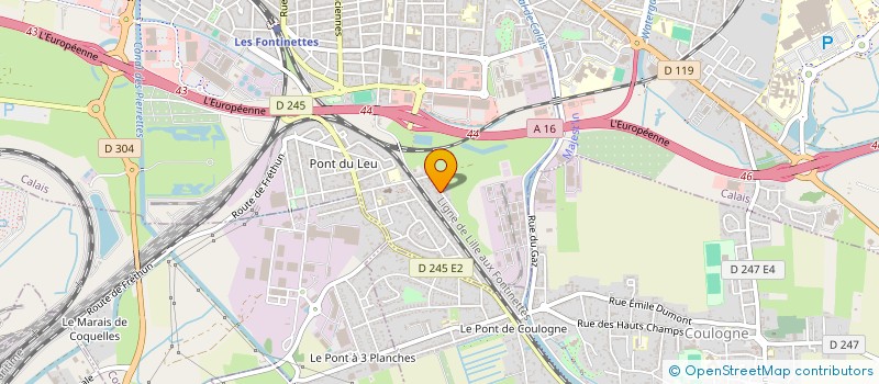 localisation de l'entreprise CAP TOITURE à CALAIS