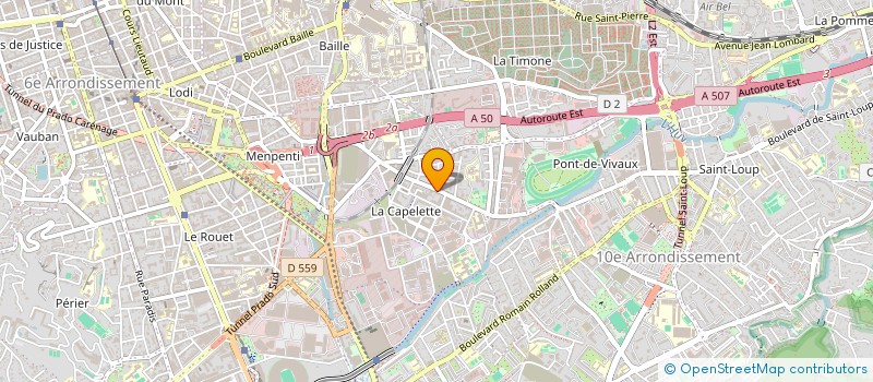 localisation de l'entreprise CAP TOITURES à MARSEILLE