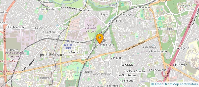 localisation de l'entreprise CAP TOURS  JOUE-LES-TOURS