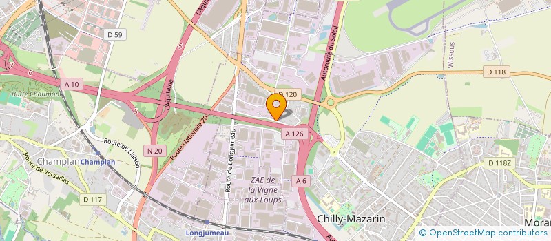 localisation de l'entreprise CAP TP 18 à CHILLY-MAZARIN
