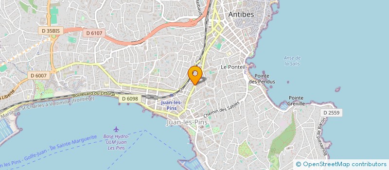 localisation de l'entreprise CAP TRANSFERT RIVIERA COMPANY  ANTIBES