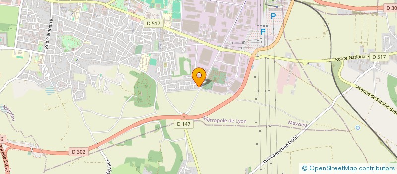 localisation de l'entreprise CAP-TRANSPORT  MEYZIEU