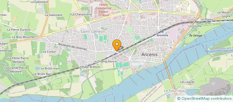 localisation de l'entreprise CAP TRANSPORTS à ANCENIS-SAINT-GEREON