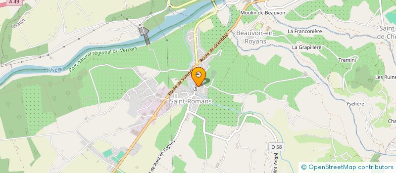 localisation de l'entreprise CAP TRIATHLON  SAINT-ROMANS