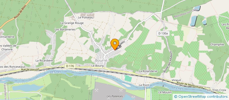 localisation de l'entreprise CAP-TROGLO  MONTRICHARD VAL DE CHER