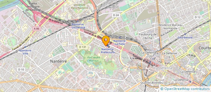 localisation de l'entreprise CAP VANILLE à NANTERRE