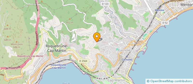 localisation de l'entreprise CAP VERRE à ROQUEBRUNE-CAP-MARTIN