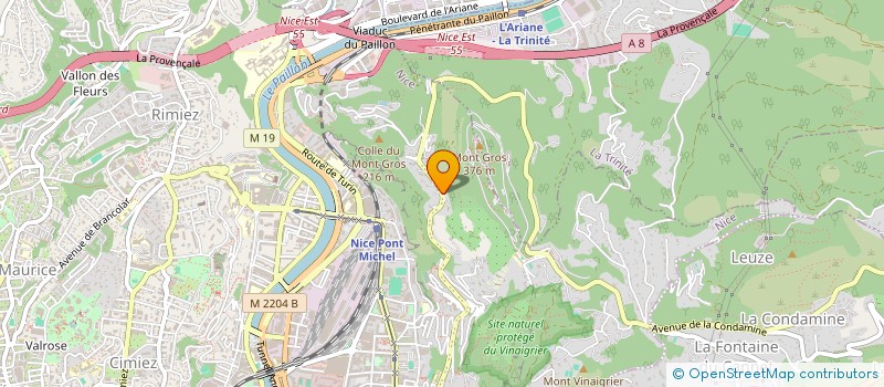 localisation de l'entreprise CAP VERT à NICE