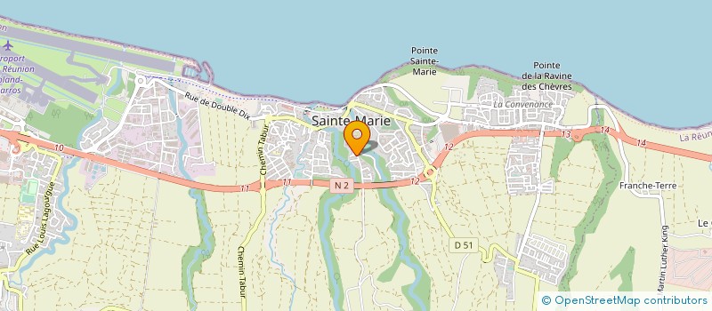 localisation de l'entreprise CAP VERT à SAINTE-MARIE