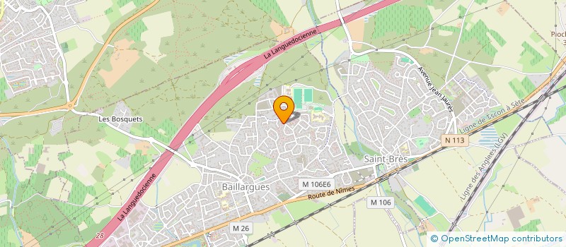 localisation de l'entreprise CAP VERT  BAILLARGUES