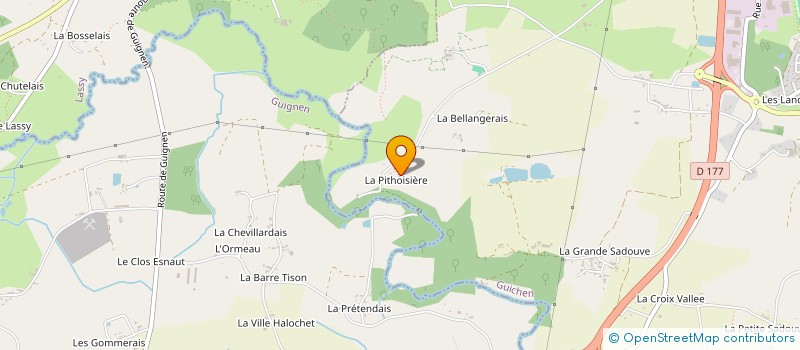 localisation de l'entreprise CAP VERT ELAG  GUICHEN