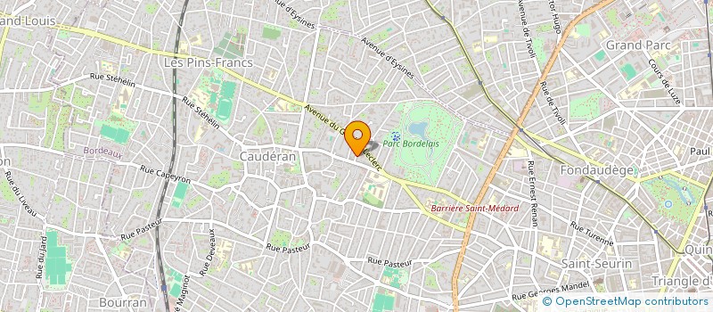 localisation de l'entreprise CAP VERT GESTION  BORDEAUX