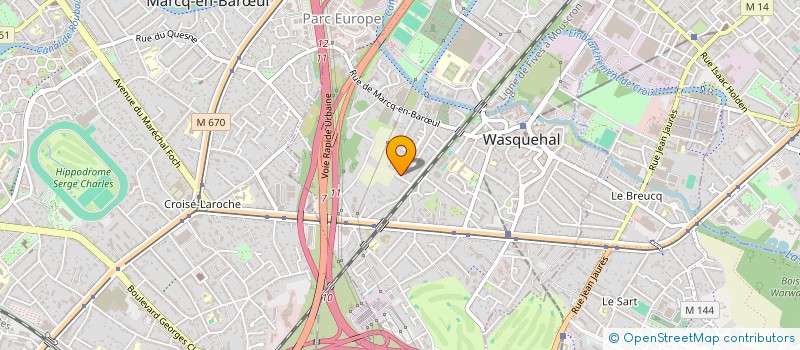 localisation de l'entreprise CAP VERT LE CAP  WASQUEHAL