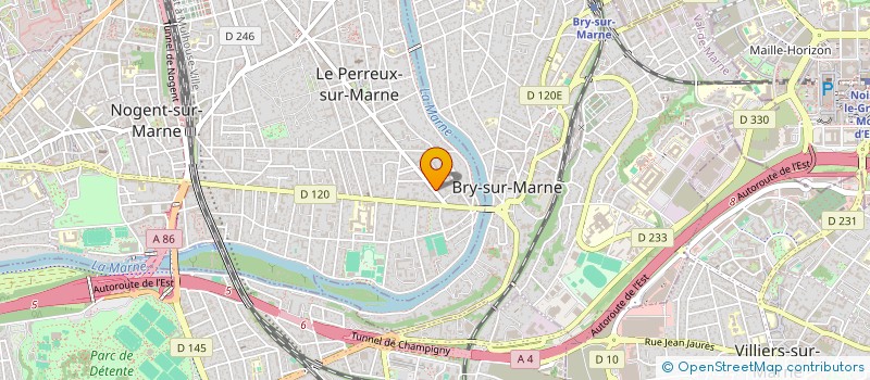 localisation de l'entreprise CAP VILLEFRANCHE  LE PERREUX-SUR-MARNE