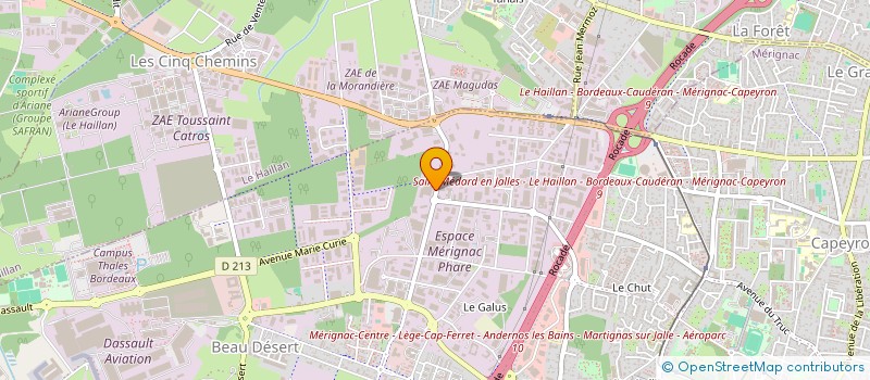localisation de l'entreprise CAP VINS à MERIGNAC