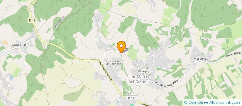 localisation de l'entreprise CAP VISION  SAINT-MARCEL-BEL-ACCUEIL