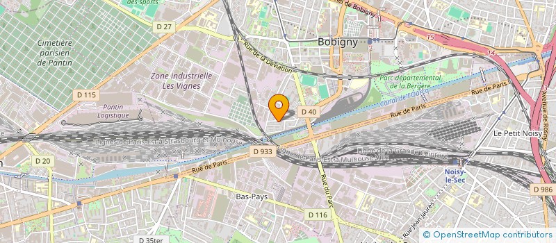 localisation de l'entreprise CAP'YAN à BOBIGNY
