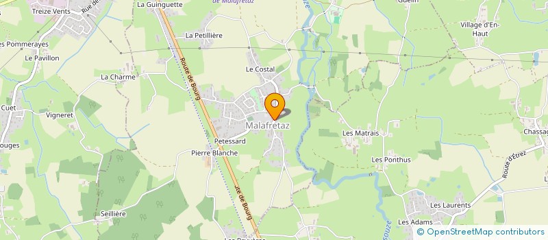 localisation de l'entreprise CAP'YMMO à MALAFRETAZ