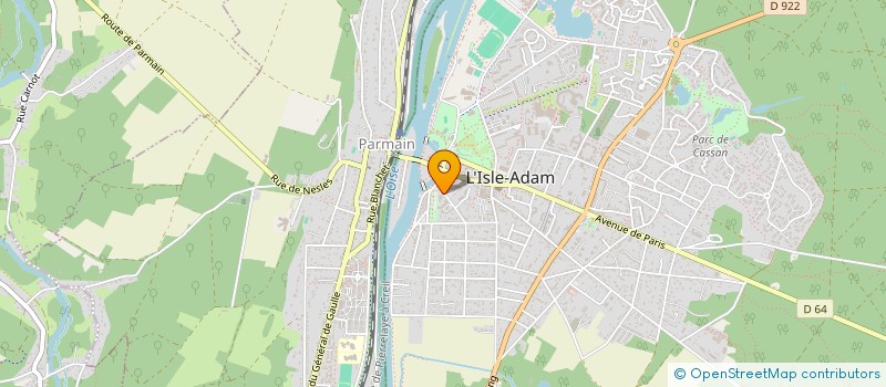 localisation de l'entreprise CAP18  L'ISLE-ADAM