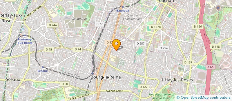 localisation de l'entreprise CAP2CHANGE à BOURG-LA-REINE